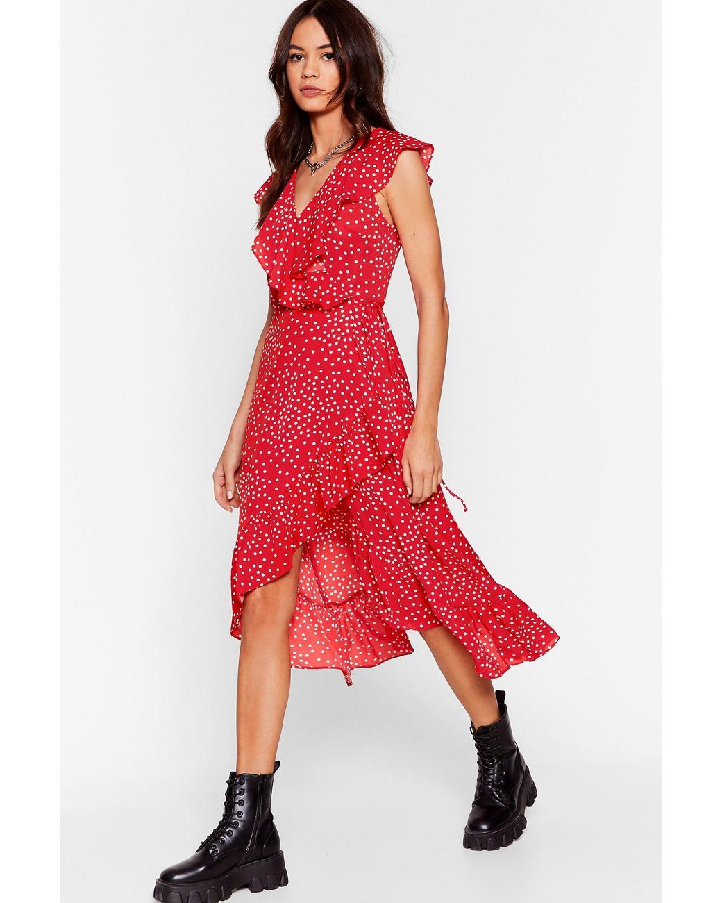 nasty gal polka dot