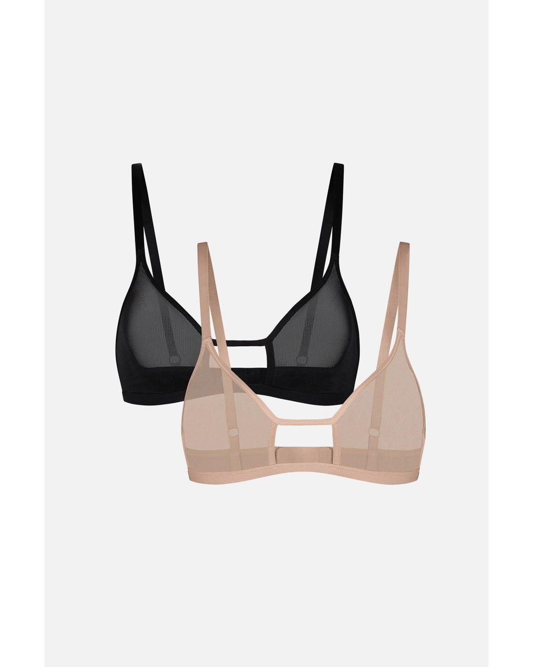 Negative Underwear Black Sieve Cutout Bra