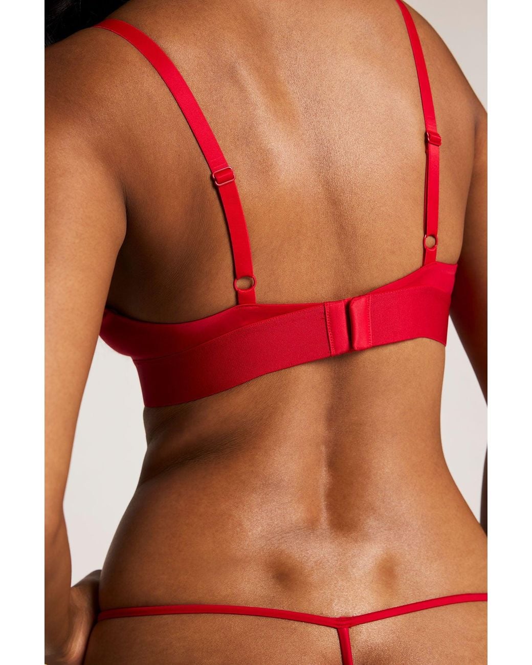 Negative Underwear Red Glacé Triangle Bra