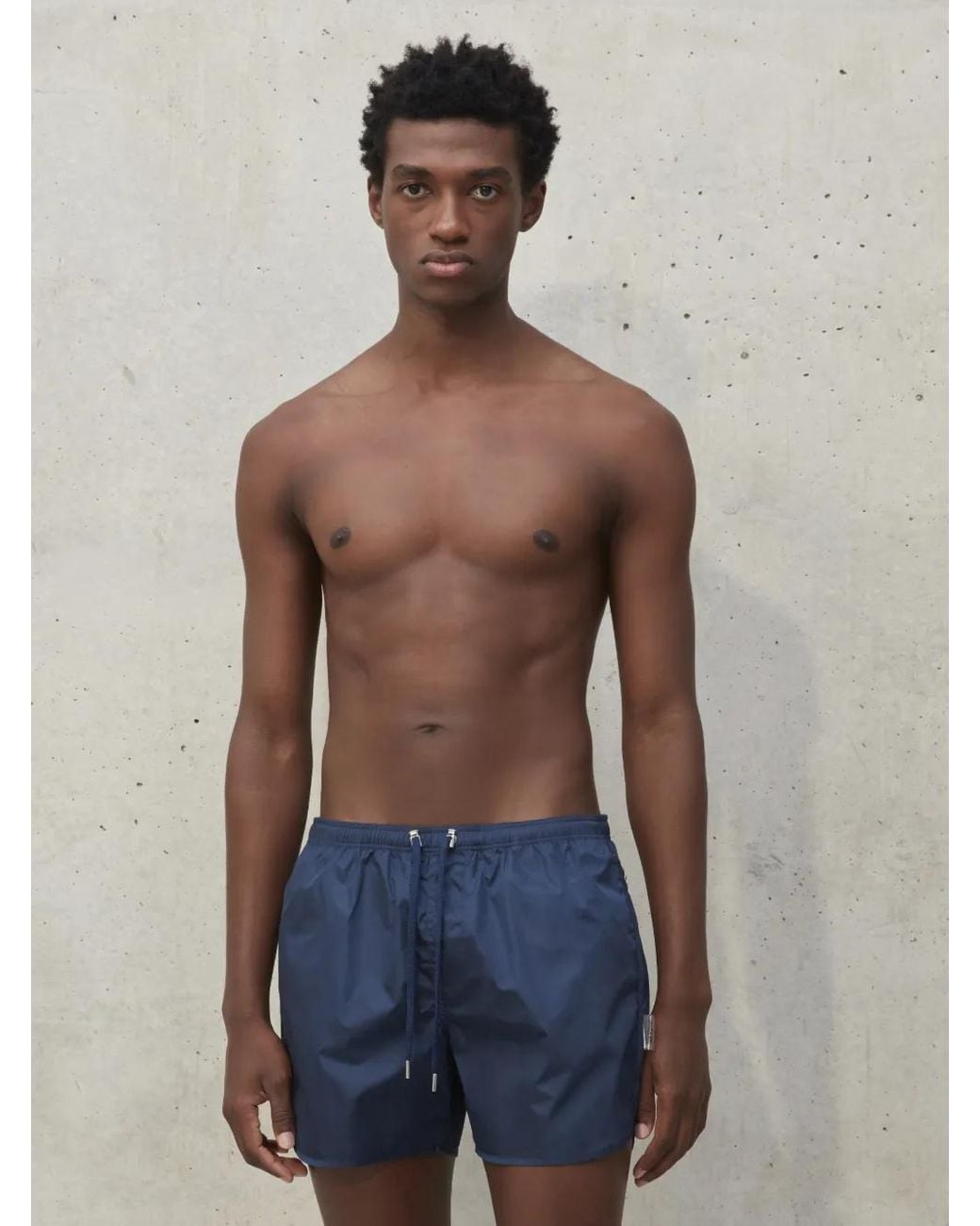 Neil Barrett Blue Minimal Swim Shorts for men