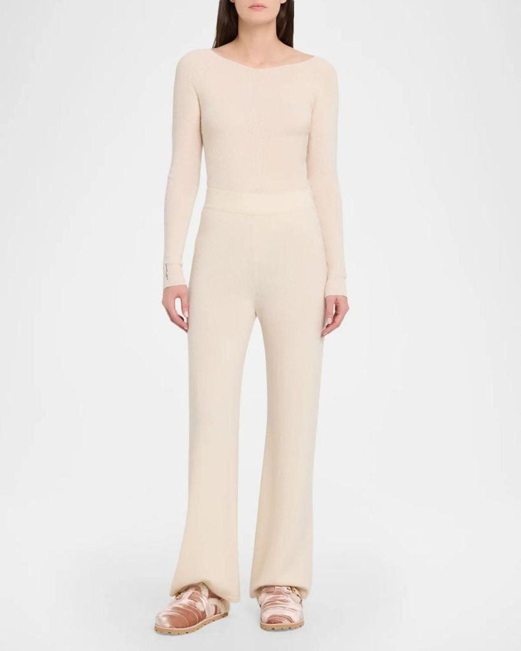 Stuart Weitzman Pink Dara Shearling-Lined Suede Buckle Mules