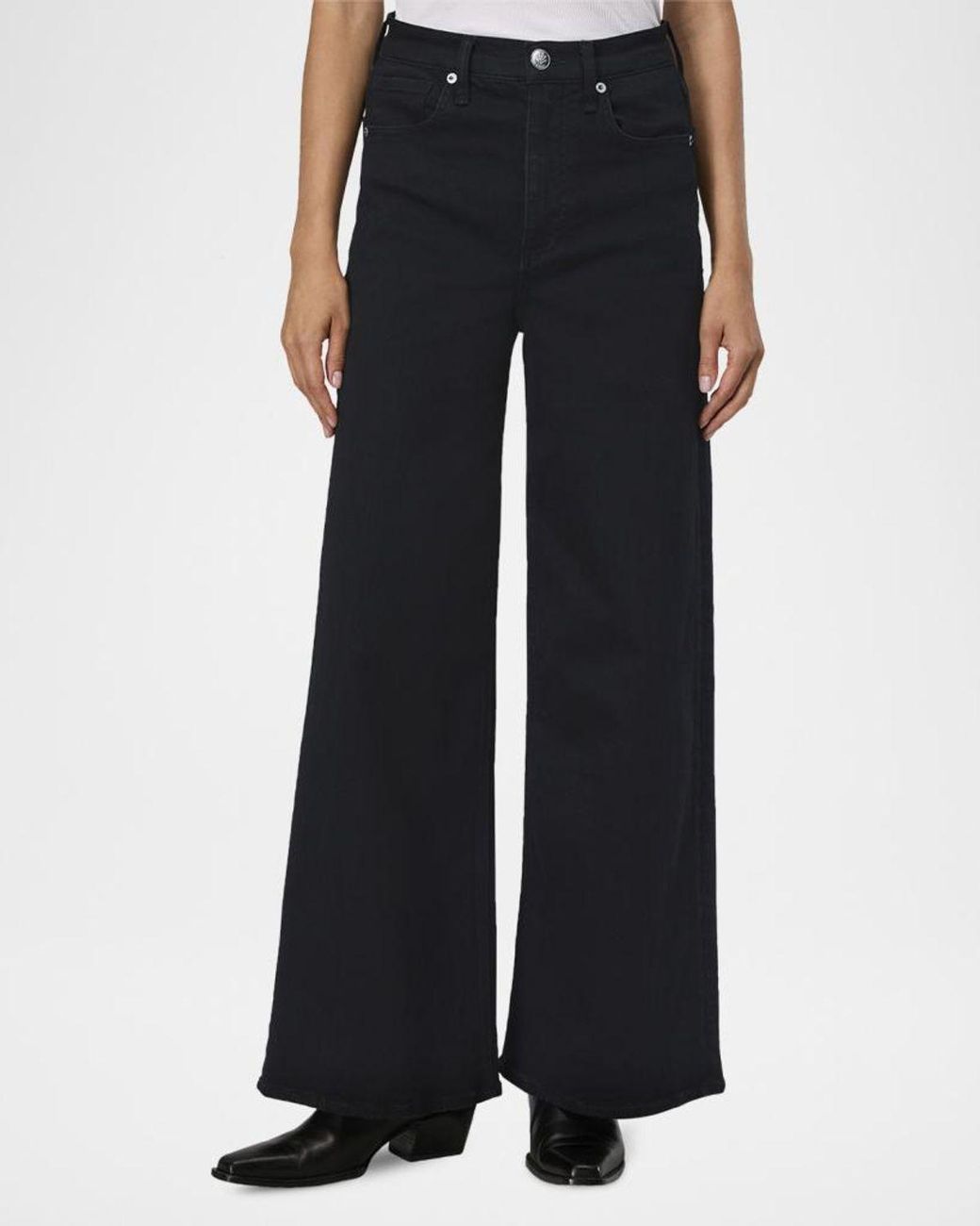 Rag & Bone Black Flexi Sofie High-Rise Ankle Jeans