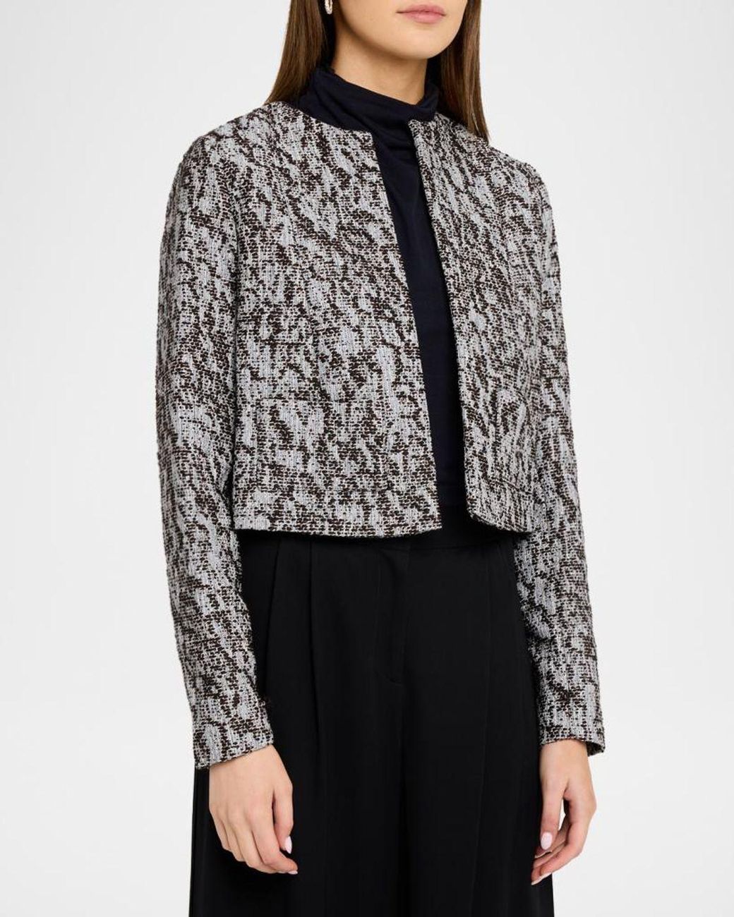 IRO Black Eugeny Tweed Jacket
