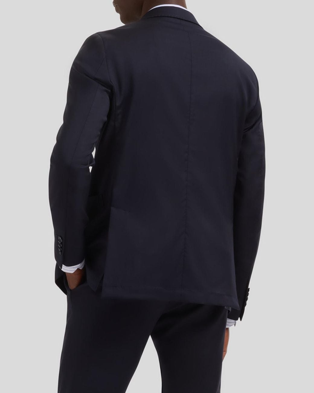 Bugatchi Blue Apos;S Solid Wool Two-Button Blazer for men