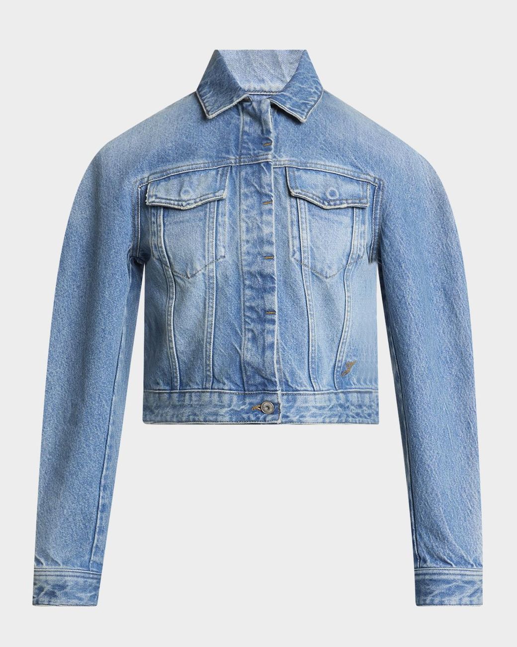 Jacquemus Blue The Oval Denim Jacket