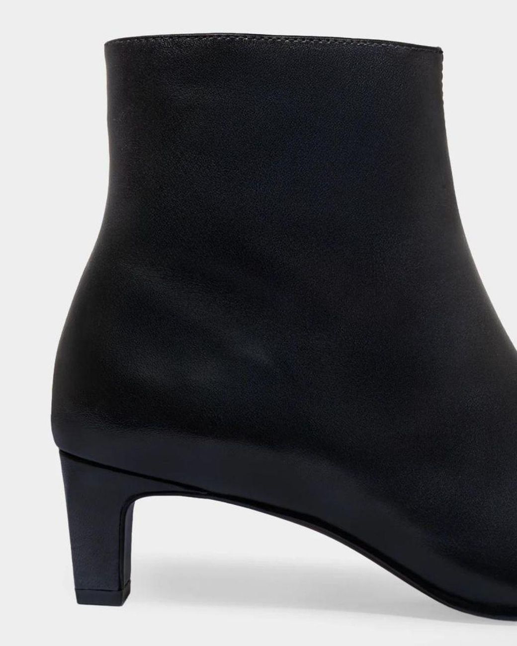 Bernardo Black 50Mm Everett Leather Ankle Booties