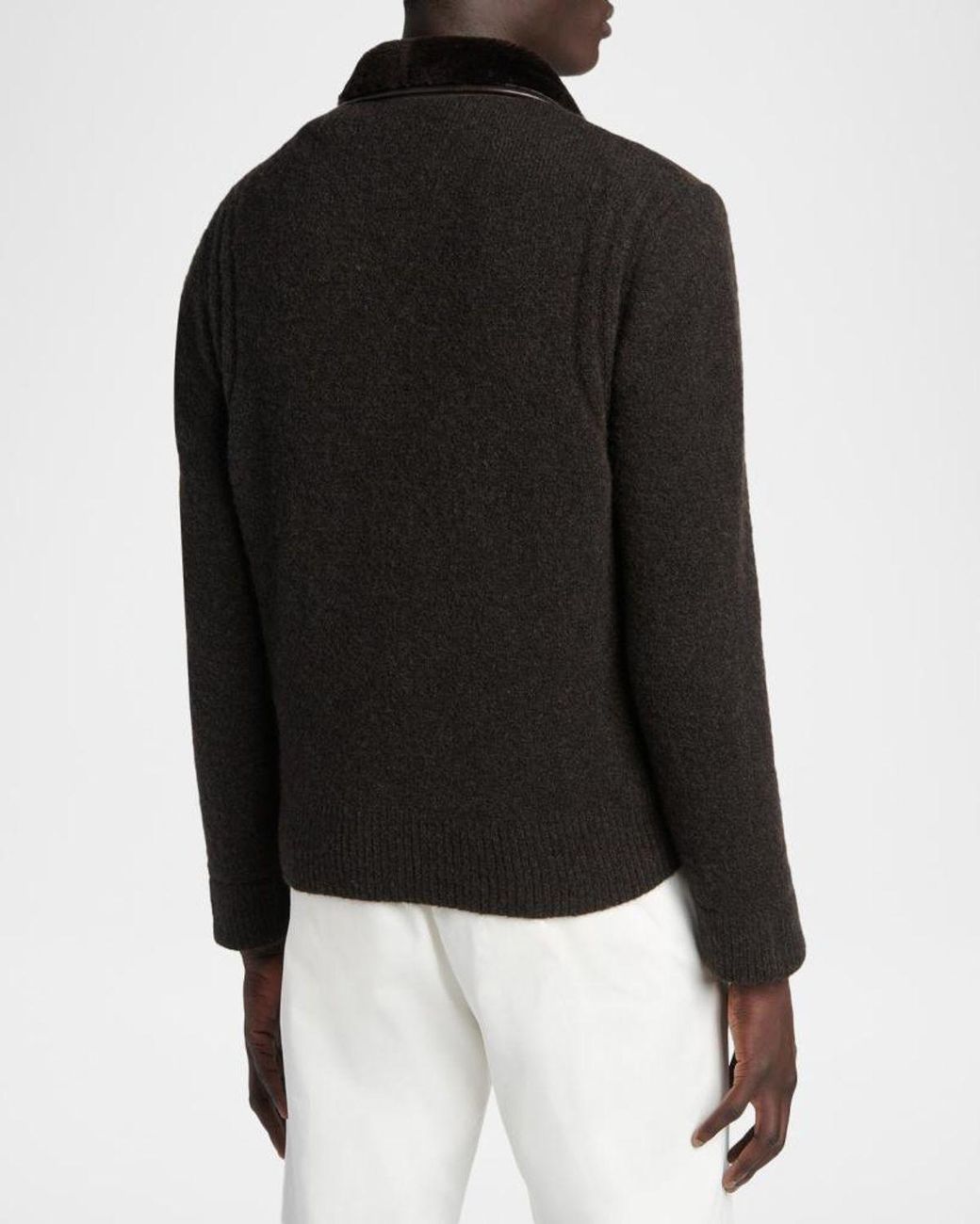 Moncler Black Apos;S Suede Jacket for men