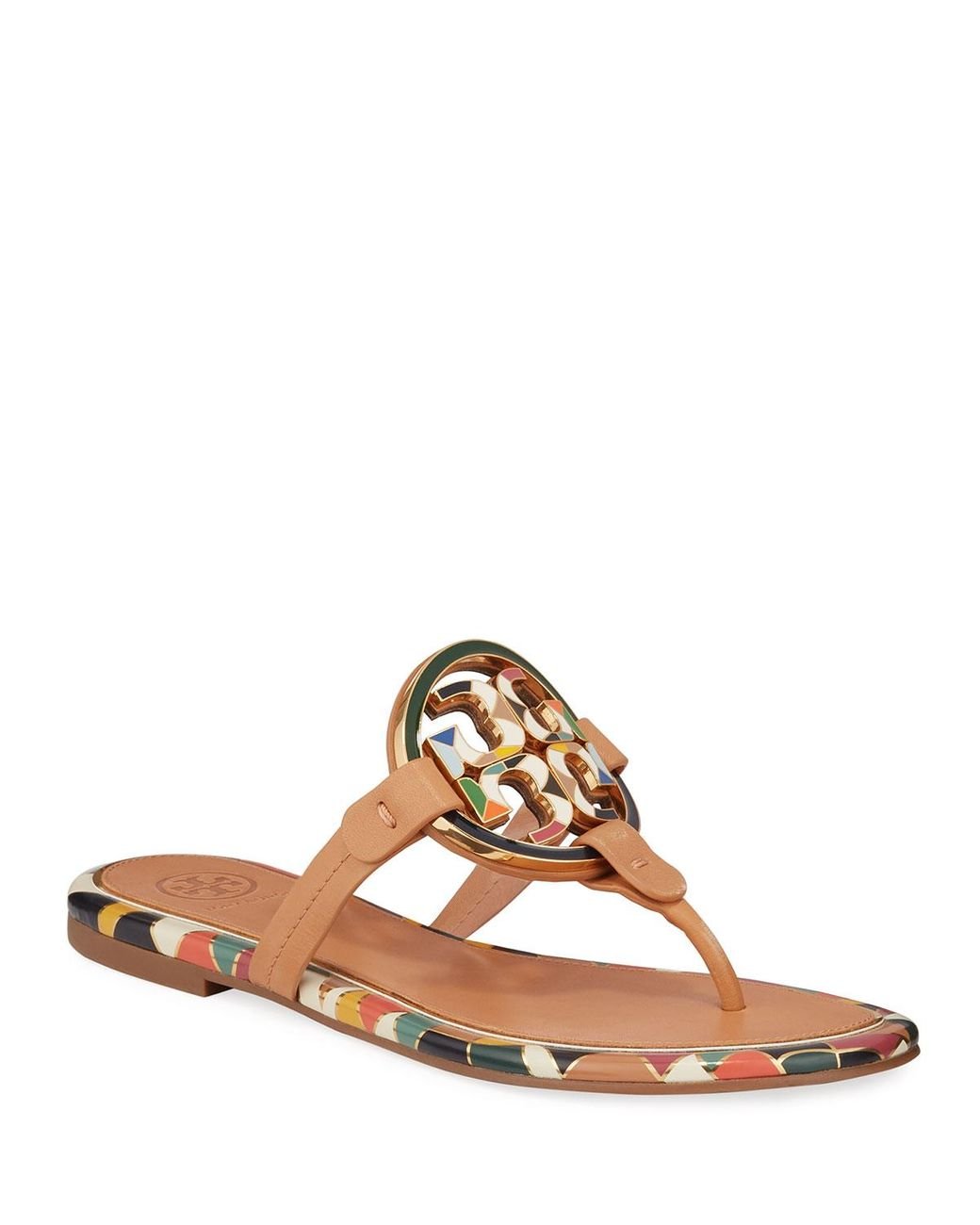 tory burch sandals brown leather