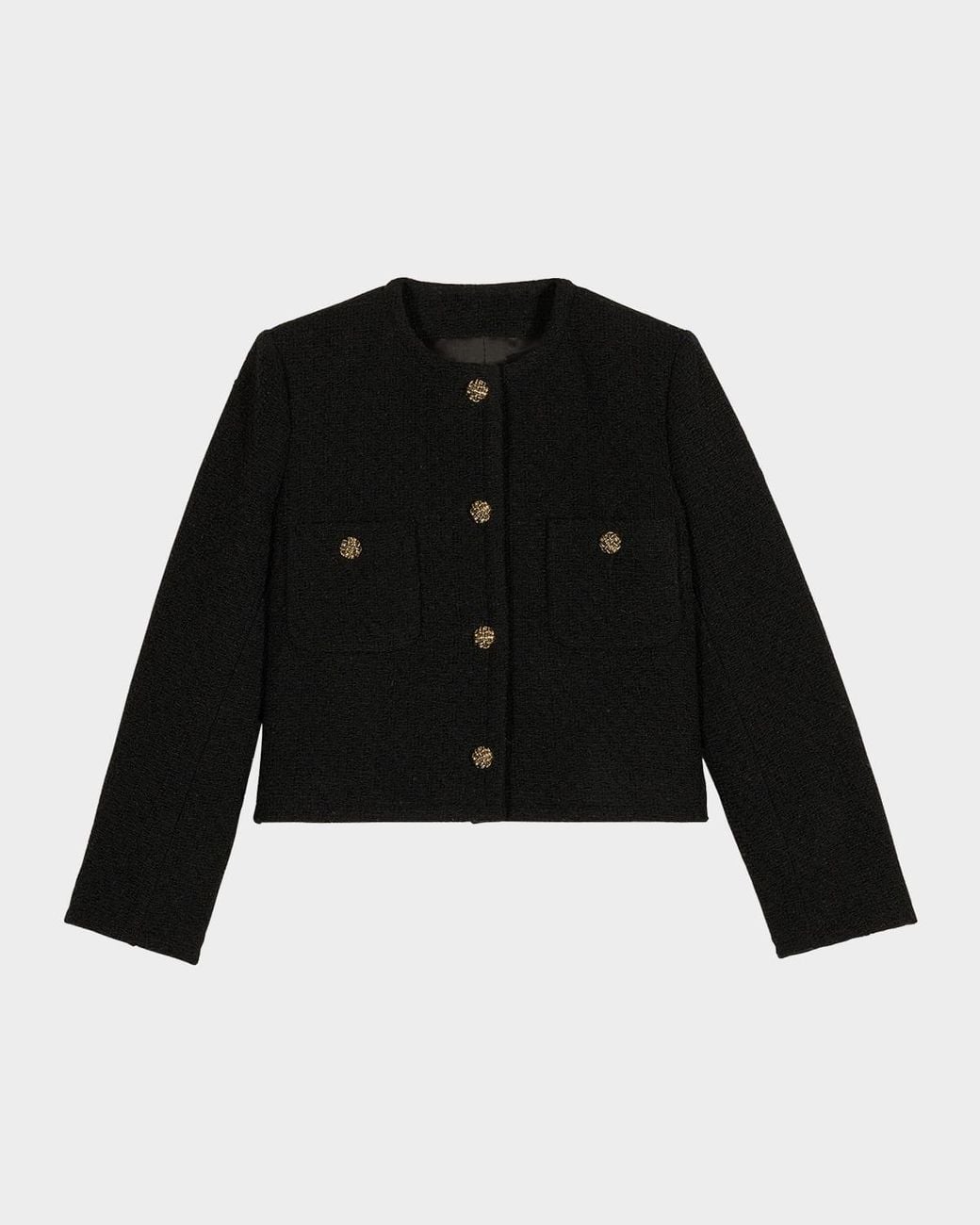 Ba&sh Black Meredith Bouclé Jacket