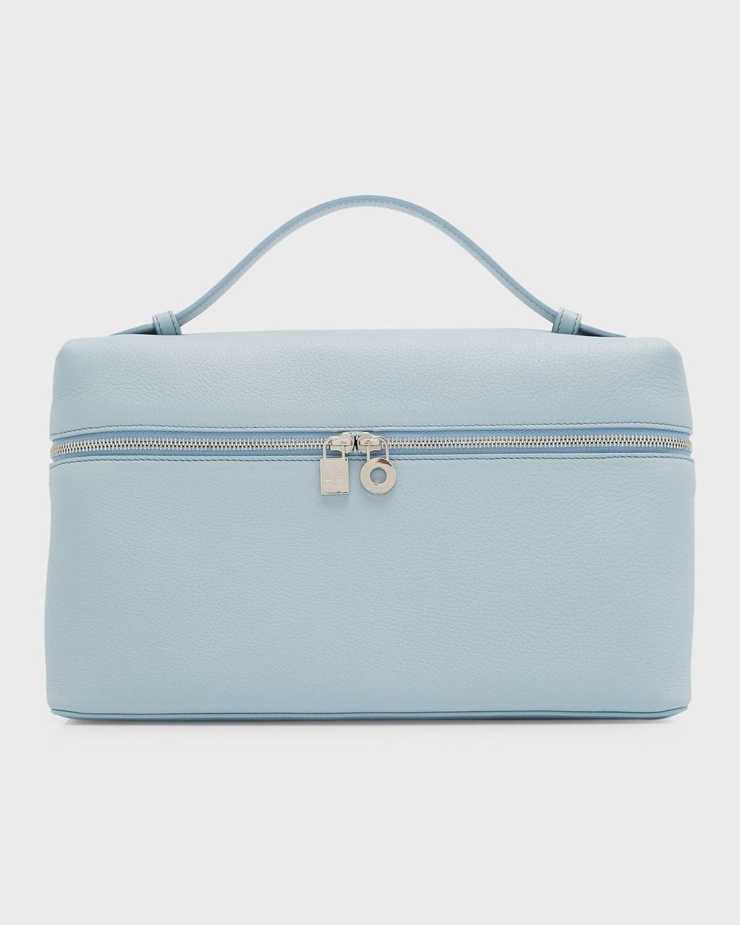 Loro Piana Blue Navy Leather Handbag