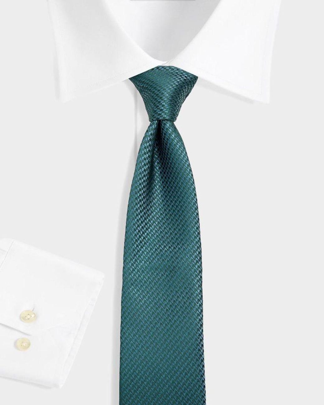 Canali Blue Apos;S Houndstooth Silk Tie for men