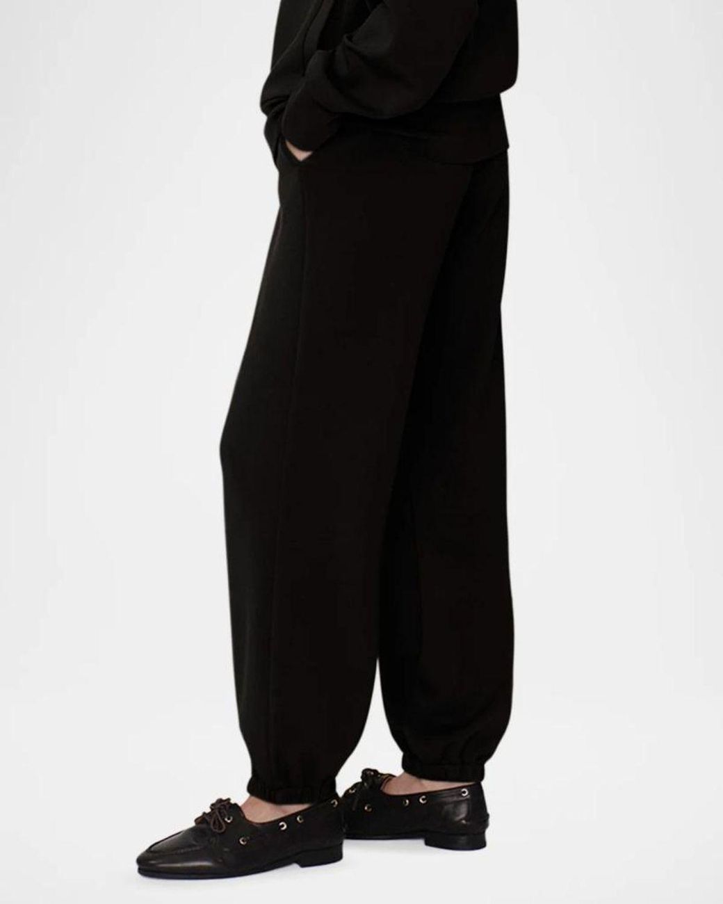 Varley Black The Classic Cuff Pants