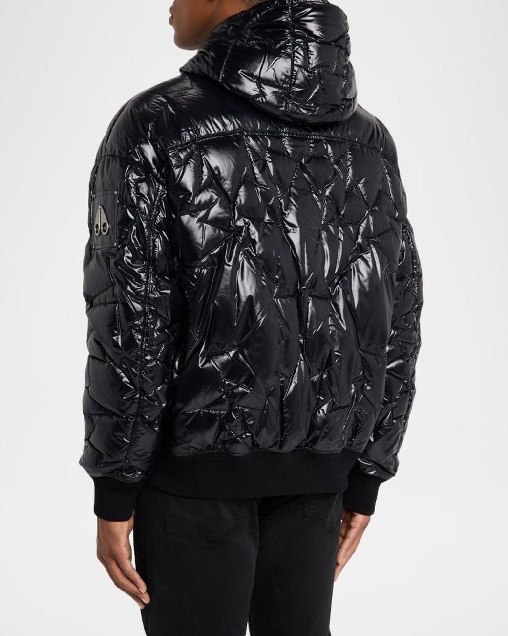 Moose Knuckles Black Apos;S Briar Hoodie Down Jacket for men