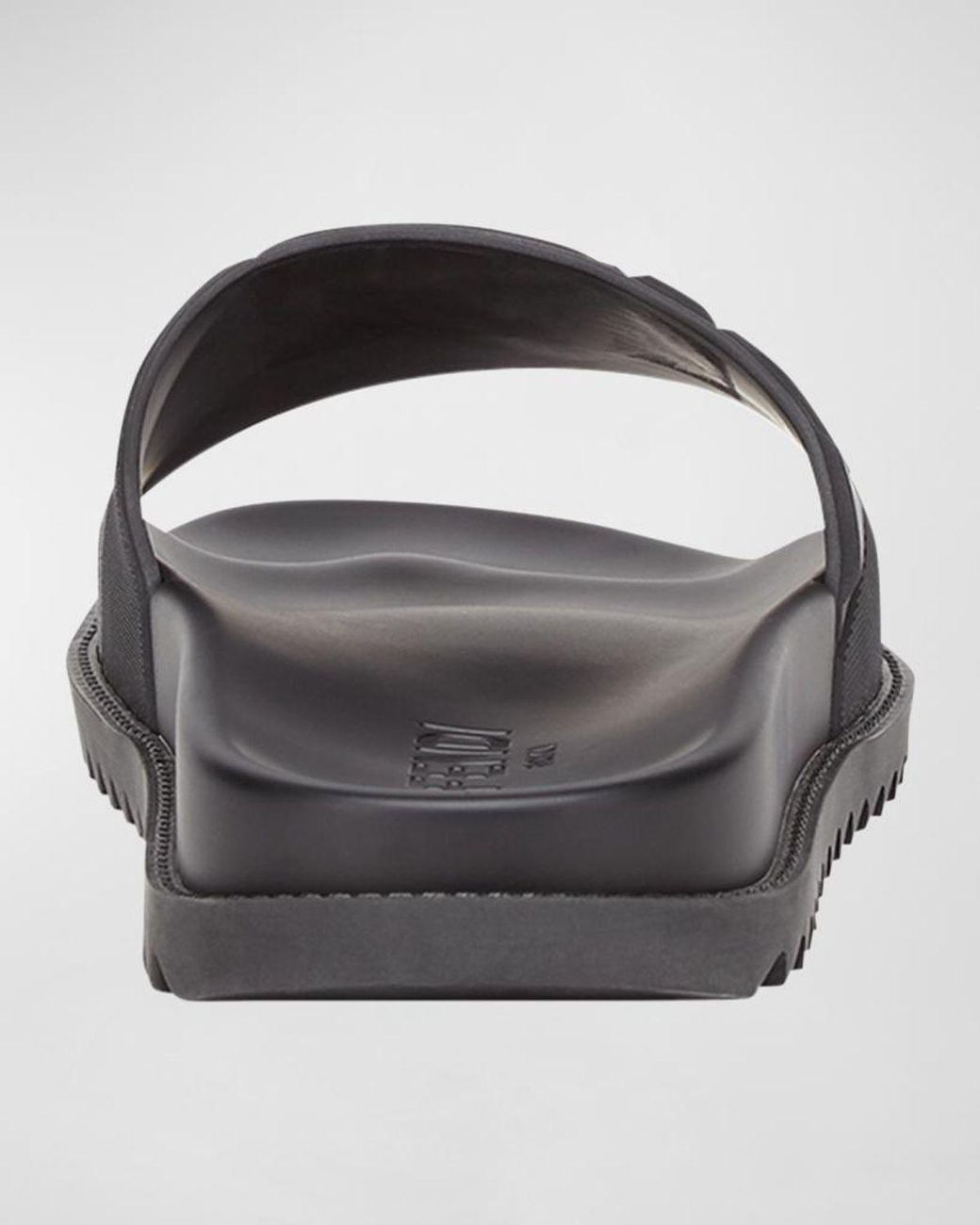 Fendi Black Apos;S Ff Logo Slide Sandals for men