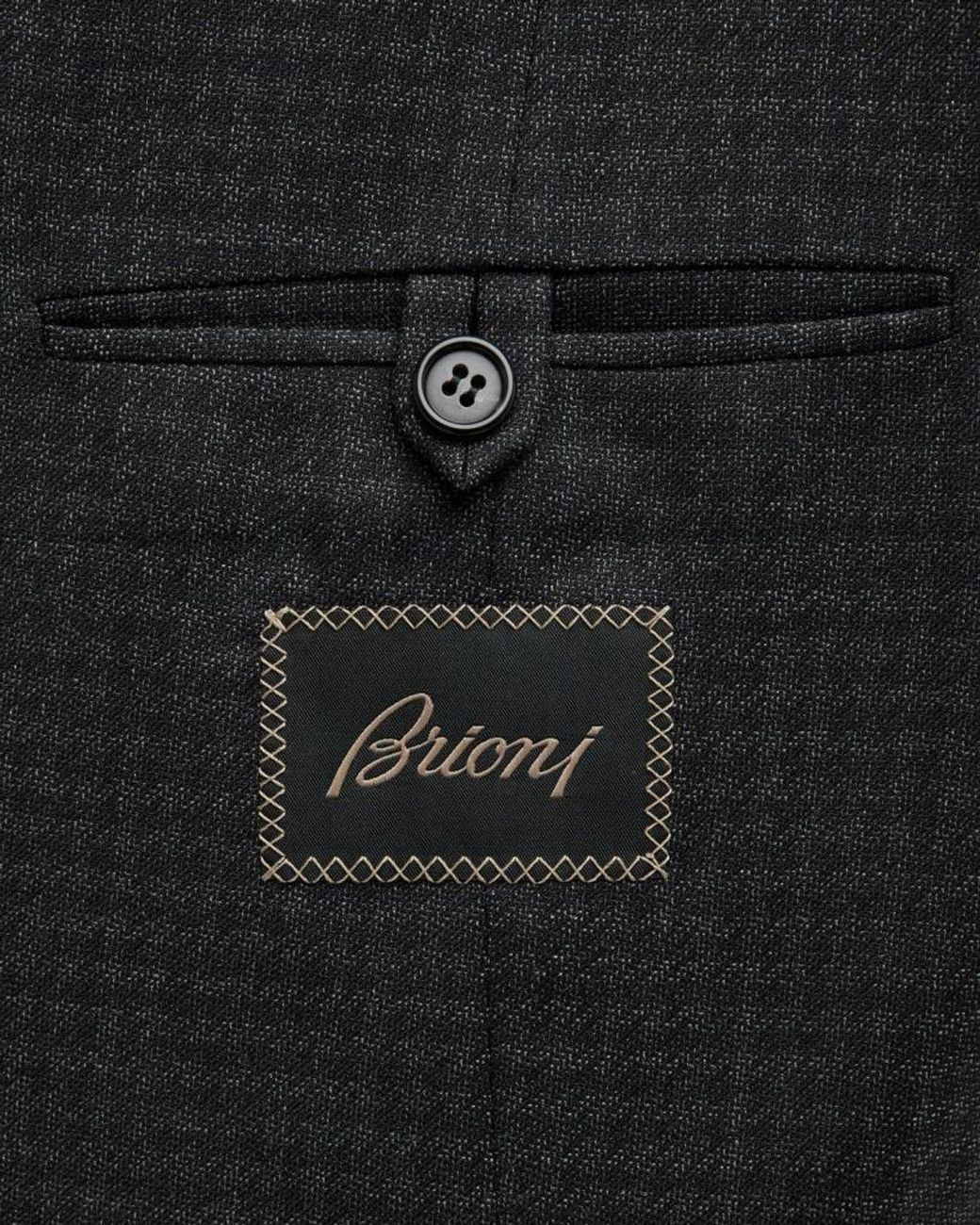 Brioni Black Apos;S Wool Houndstooth Suit for men