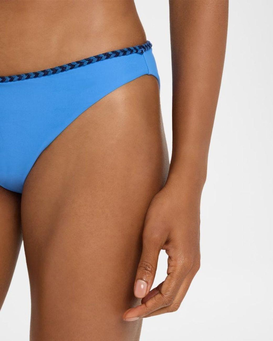 Ramy Brook Blue Braided Isla Bikini Bottoms