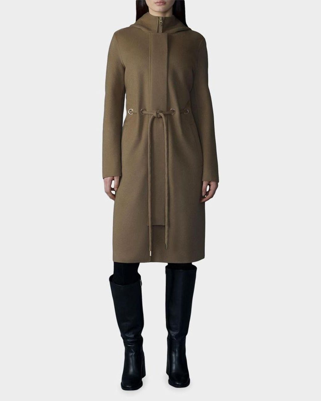 Mackage Natural Blithe Handmade Wool Coat