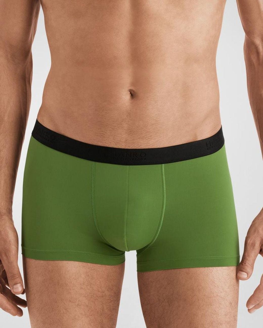 Hanro Micro Touch Boxer Brief in Green for Men | Lyst