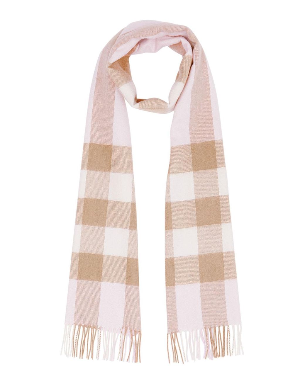 Unisex Stretch Pleat Dogtooth Check Scarves With Fringe Edge Uk