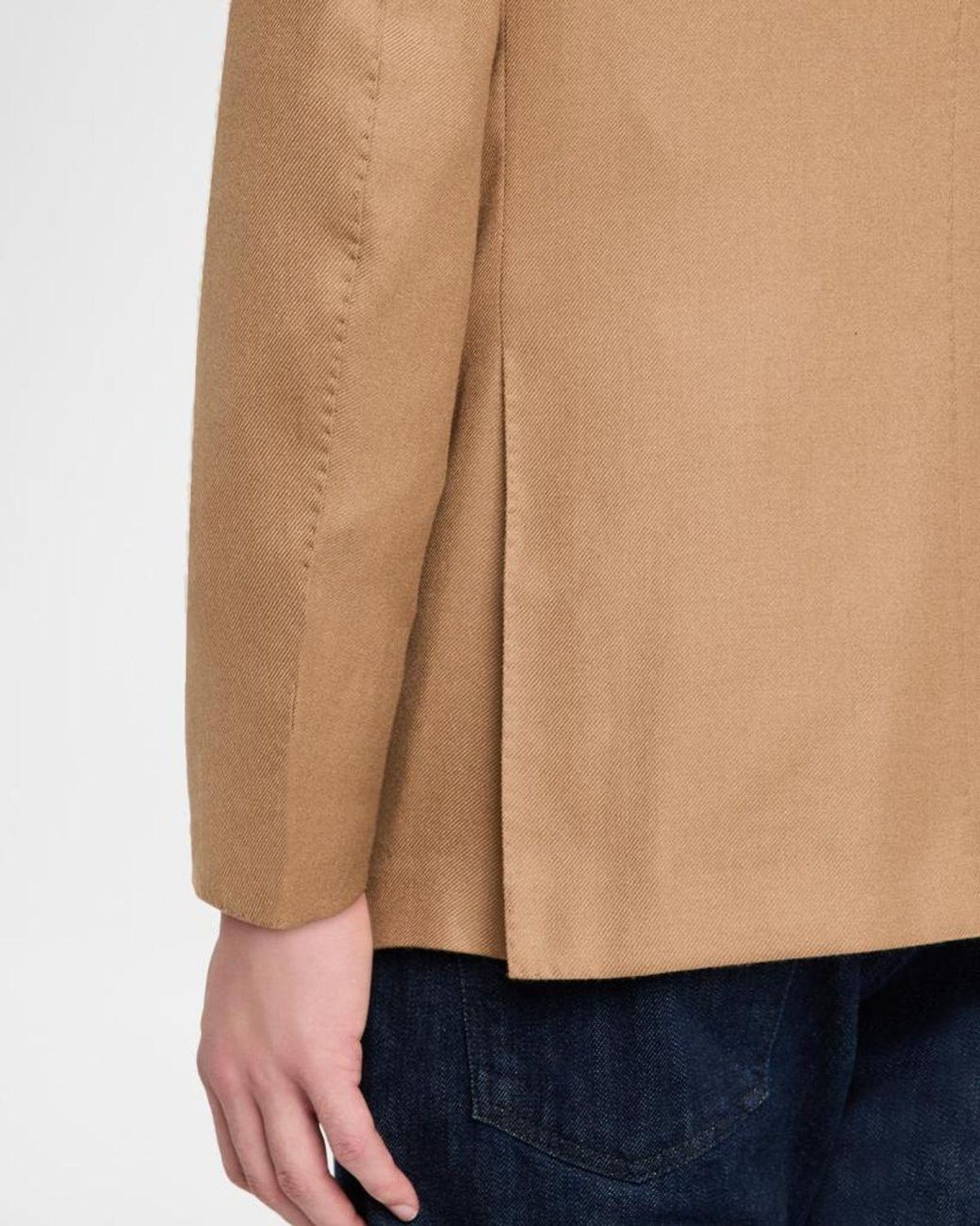 Kiton Natural Apos;S Soft Cashmere Single-Breasted Blazer for men