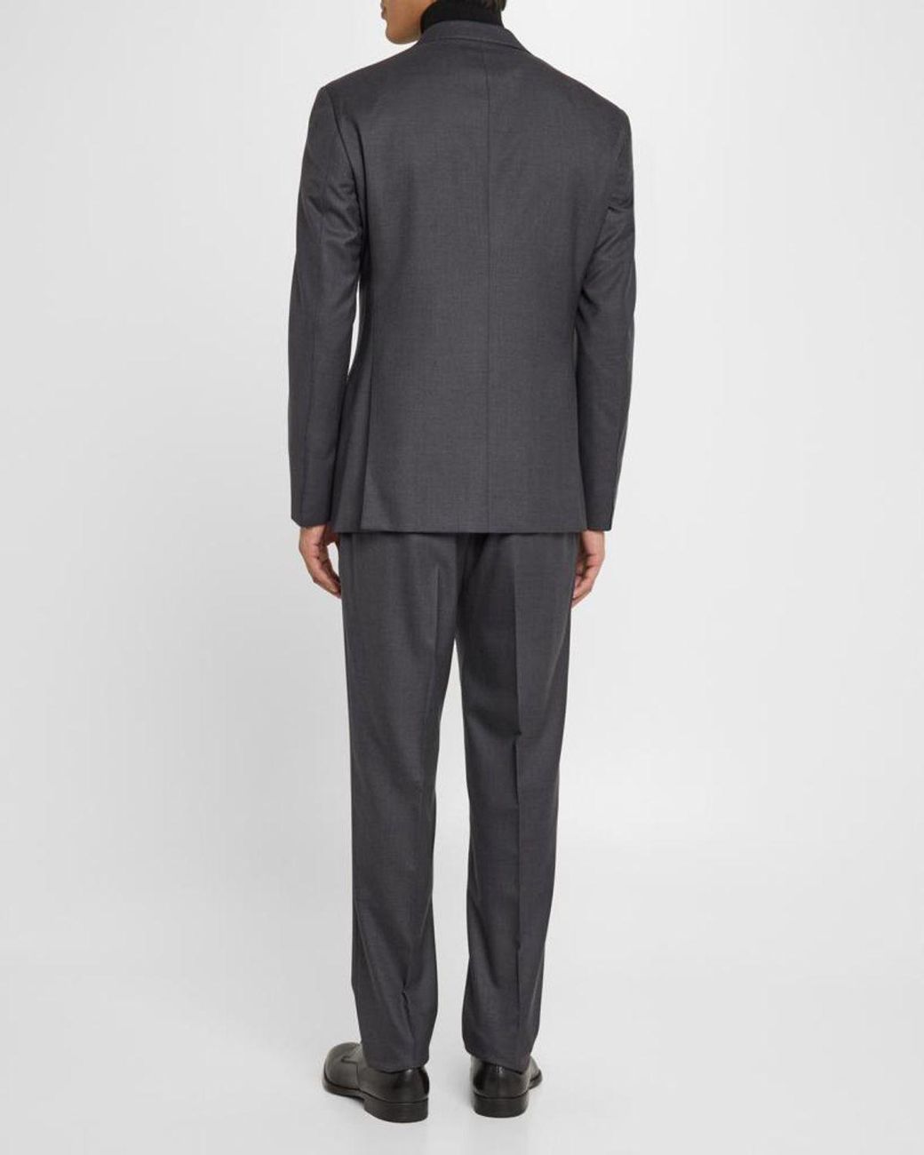 Giorgio Armani Black Mne & Apos;S Basic Wool Two-Piece Suit for men
