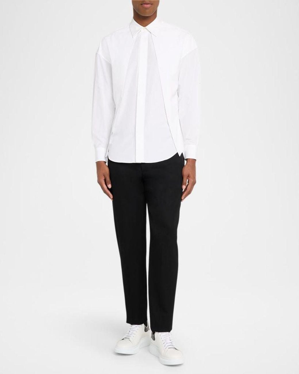 McQueen White Apos;S Leather Oversized Sneakers for men