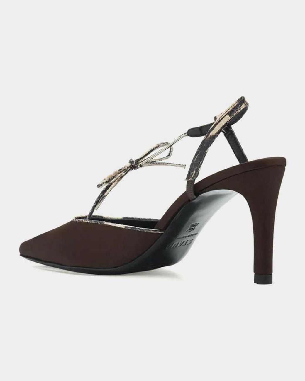 Staud White Inez Slingback Pumps