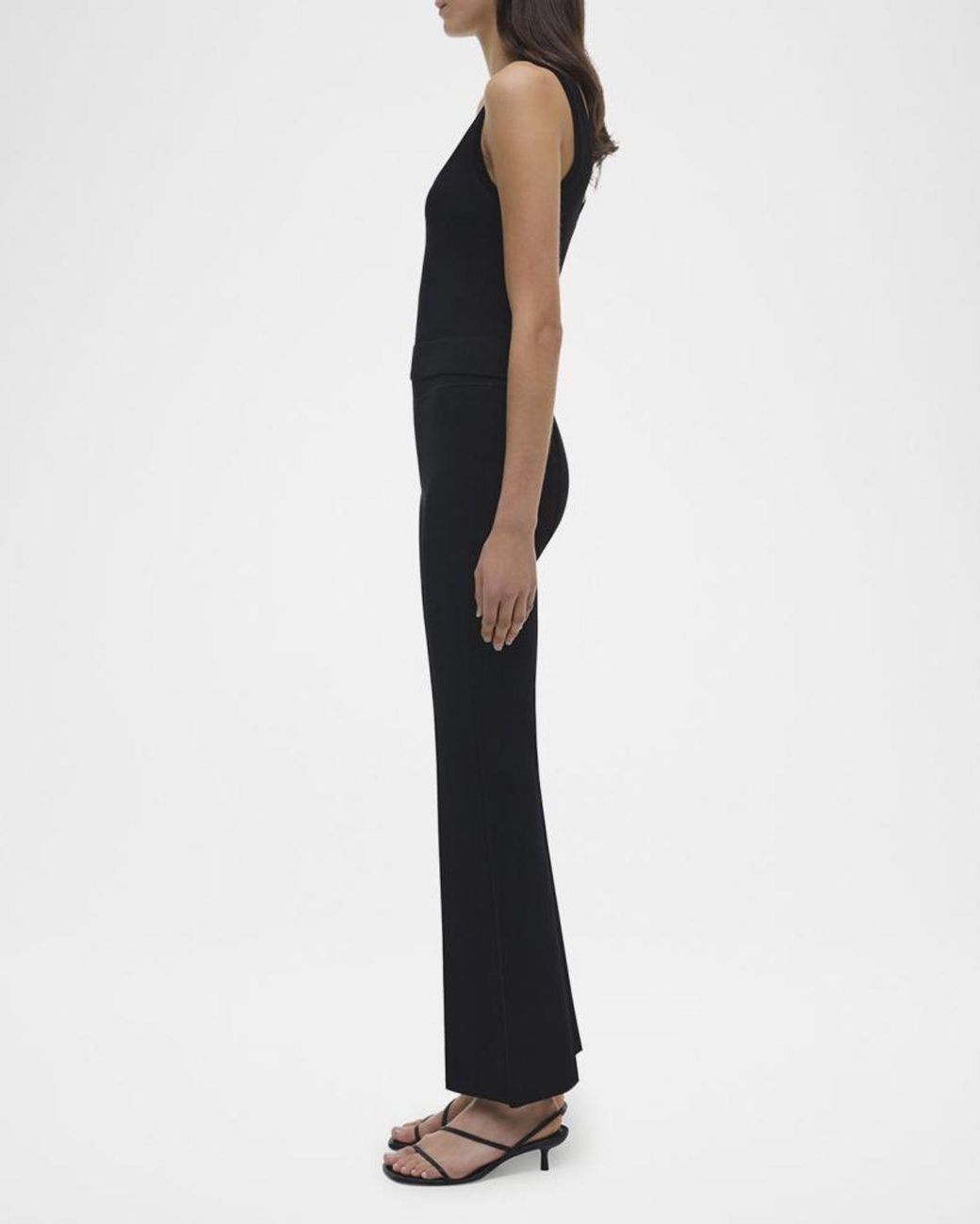 Jonathan Simkhai Black Ashlon Pull-On Cropped Pants