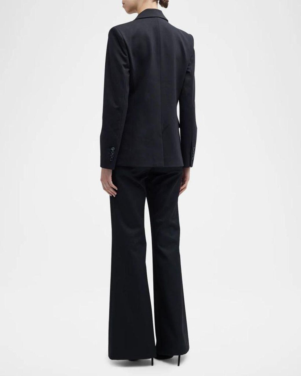 Kobi Halperin Blue Collette Peak-Lapel Single-Button Jacket
