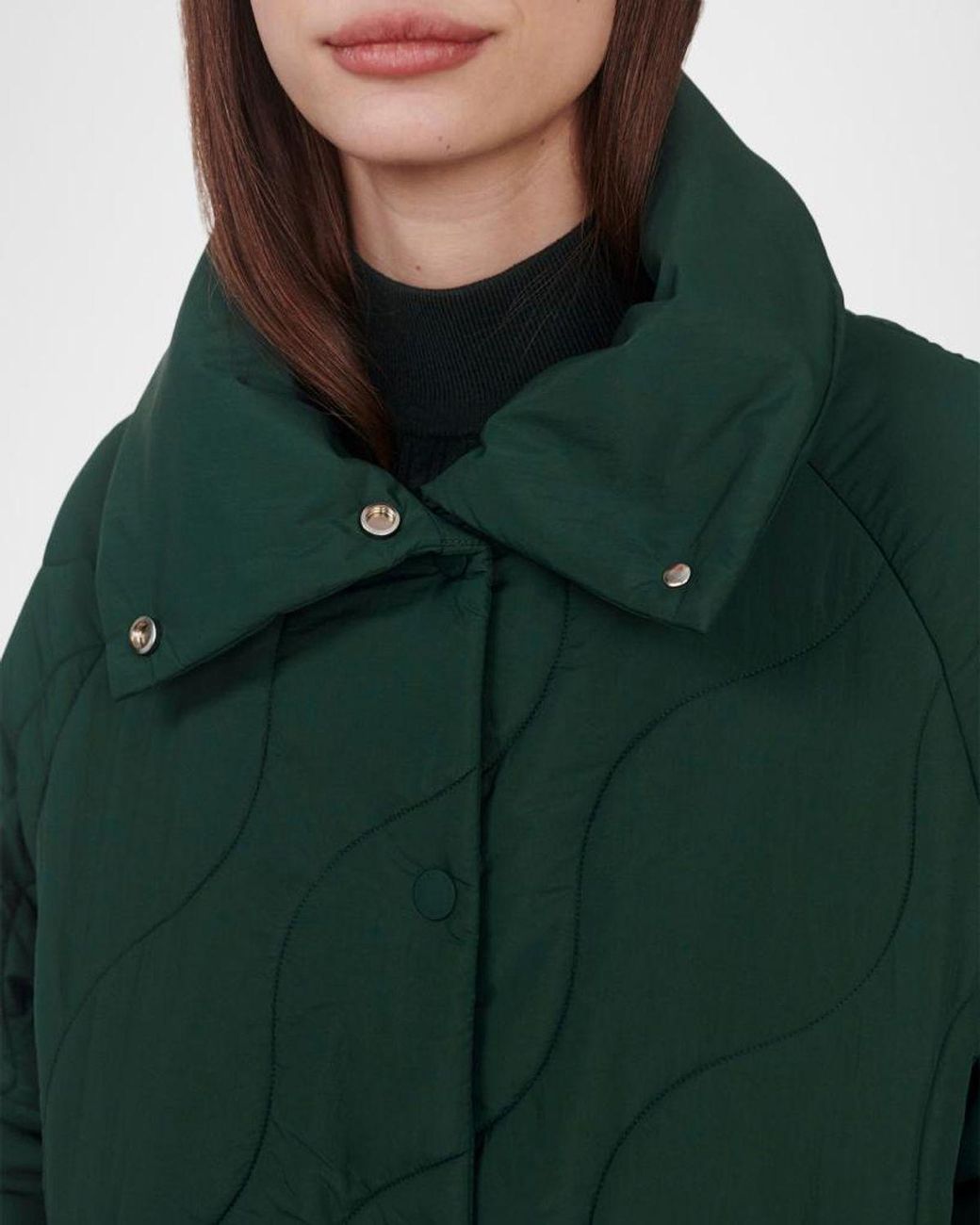Varley Green Fabia Quilted Jacket