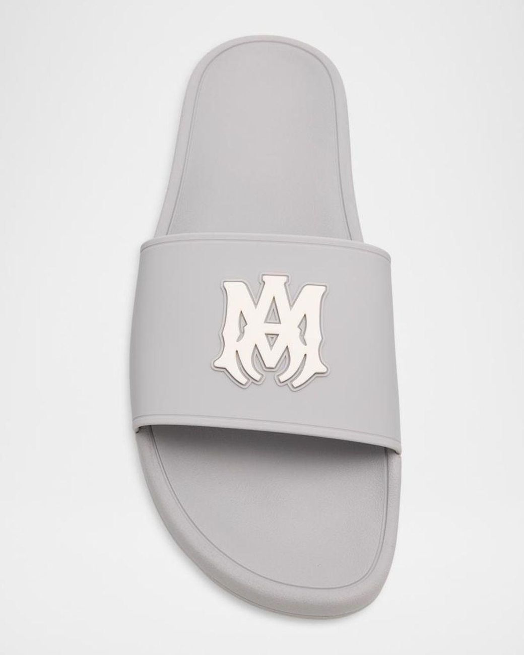 Amiri White Ma Logo Pool Slides for men