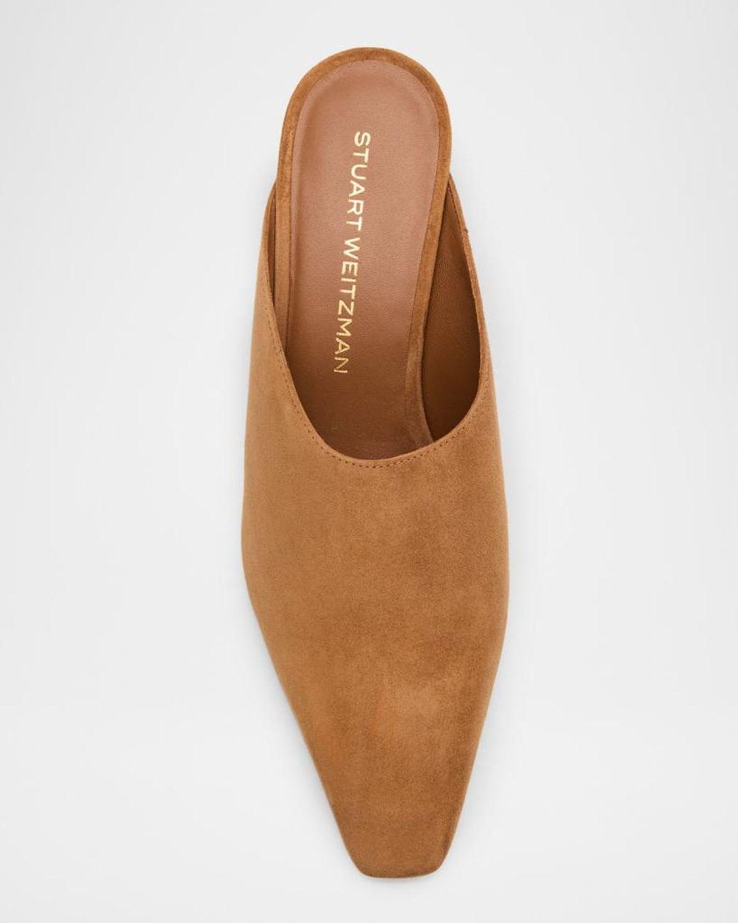 Stuart Weitzman Brown 50Mm Stassi Suede Mules
