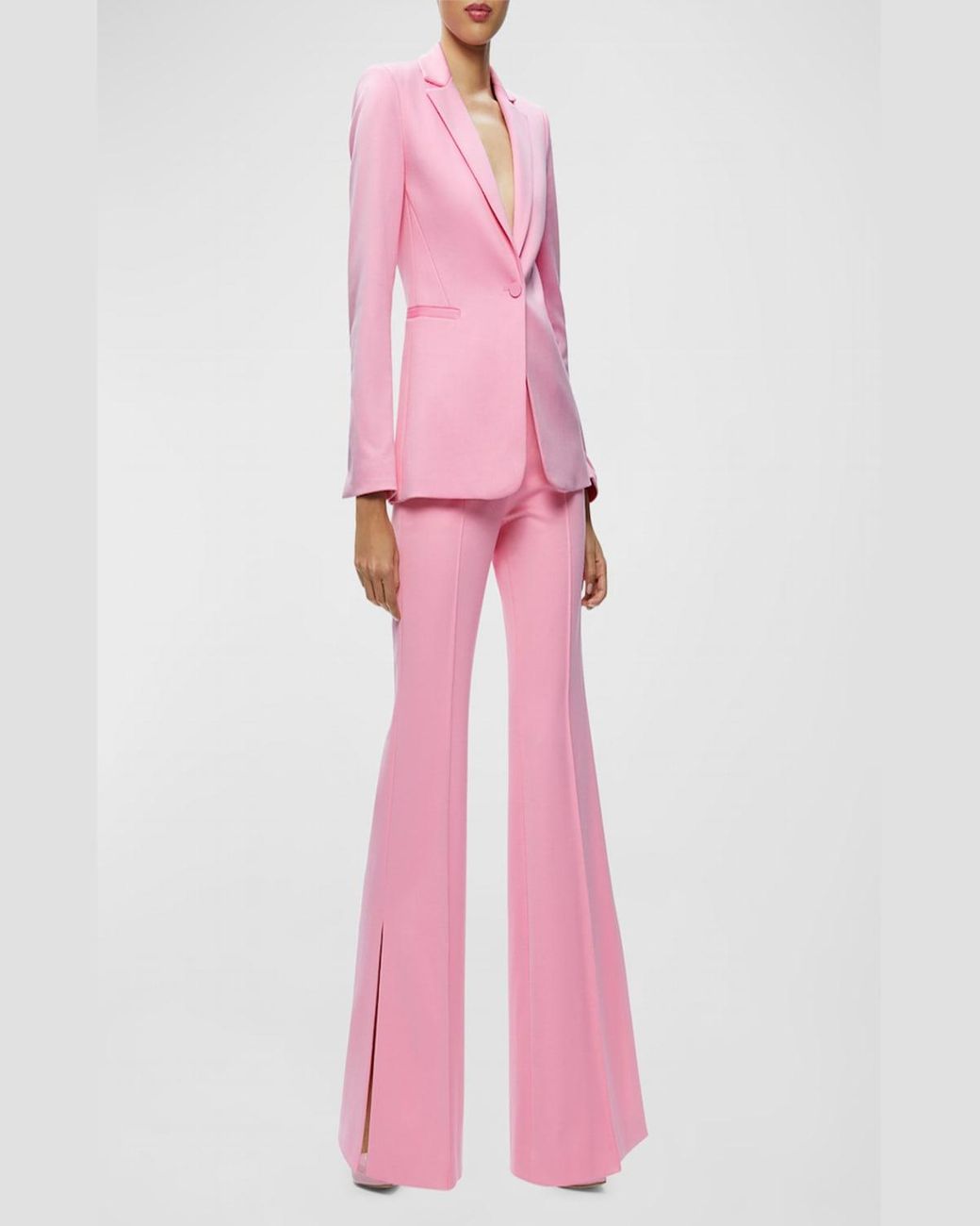 Alice Olivia Macey Fitted Single Breasted Blazer in Pink Lyst
