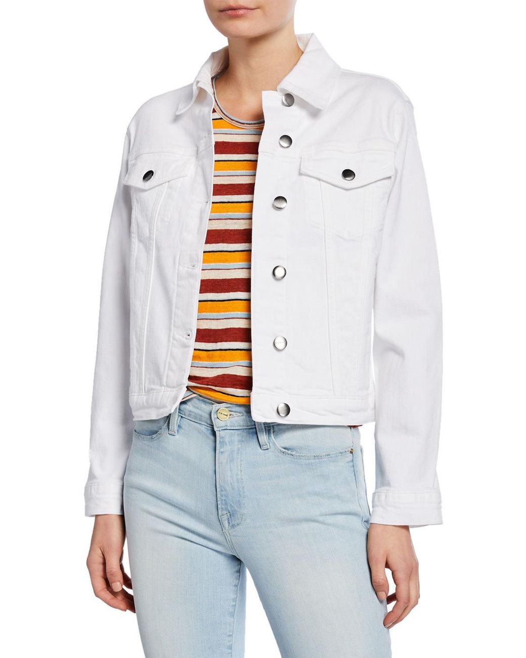 frame le vintage denim jacket