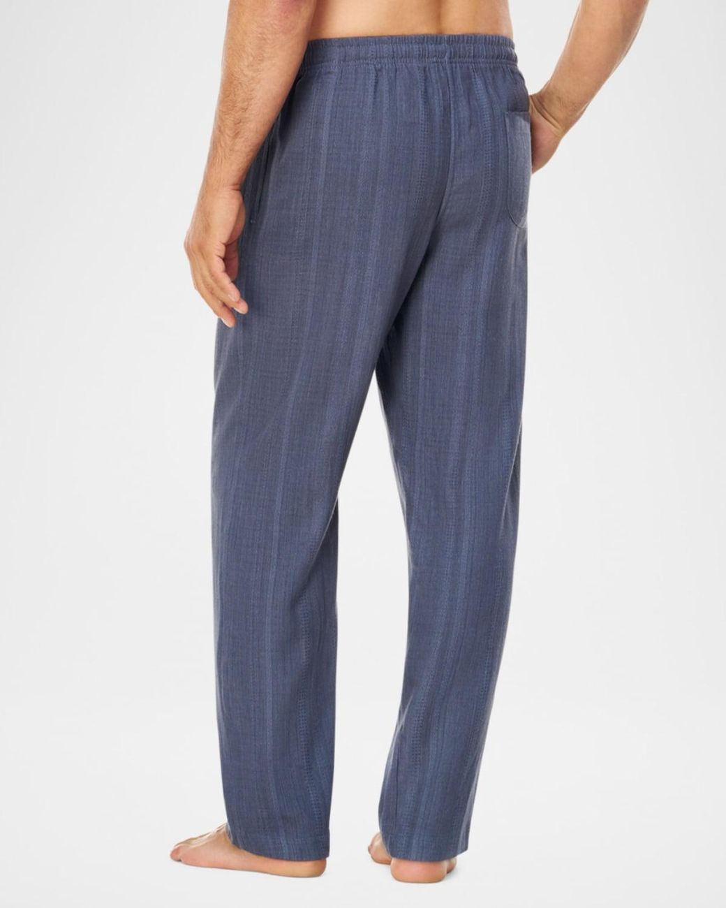 Majestic International Blue Apos;S Summer Woven Stripe Lounge Pants for men