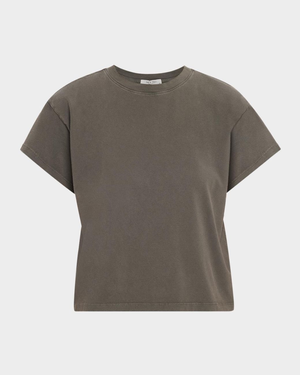 Rag & Bone Gray Boxy Washed Cotton Tee