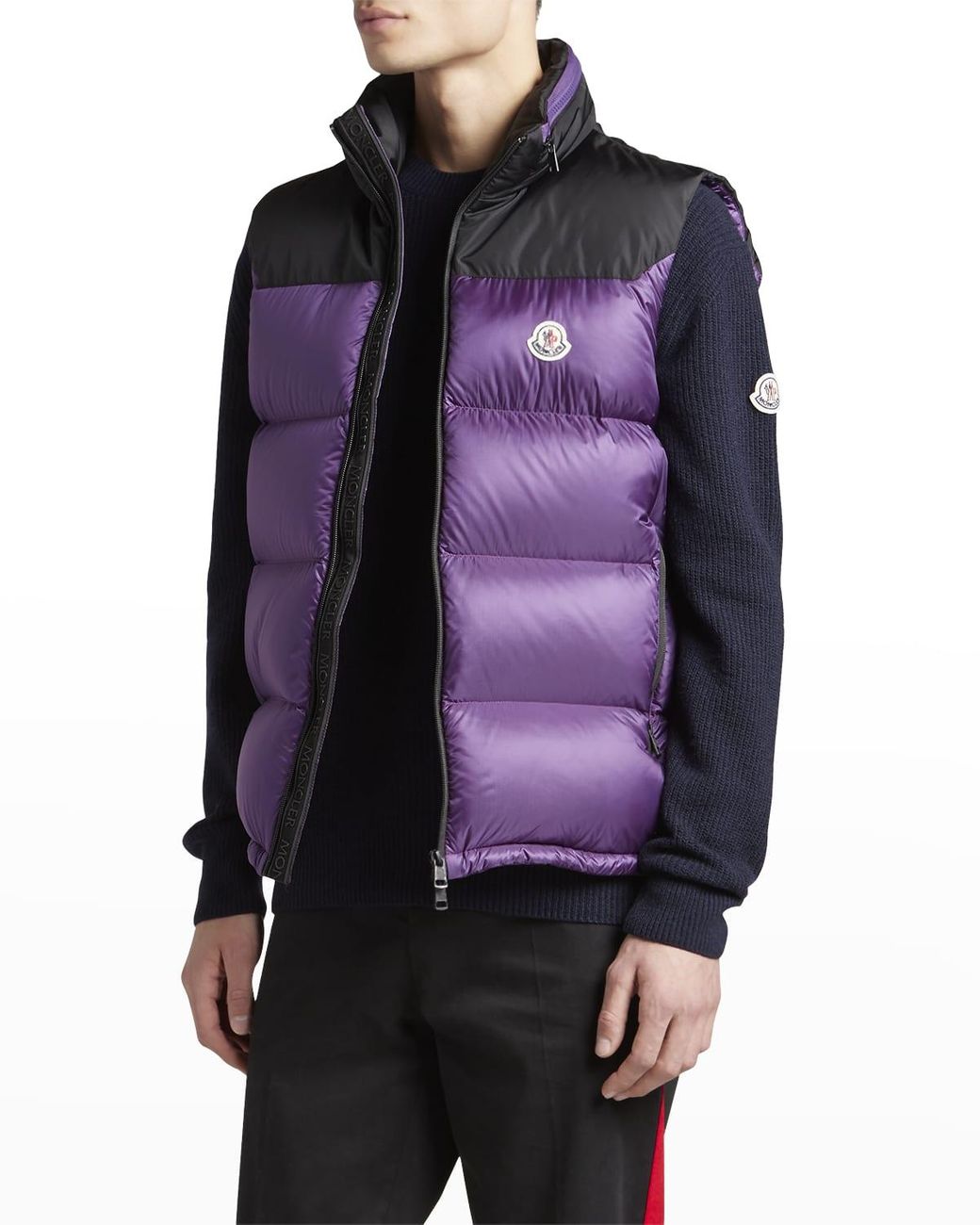 Moncler Ophrys Puffer Vest in Purple for Men | Lyst