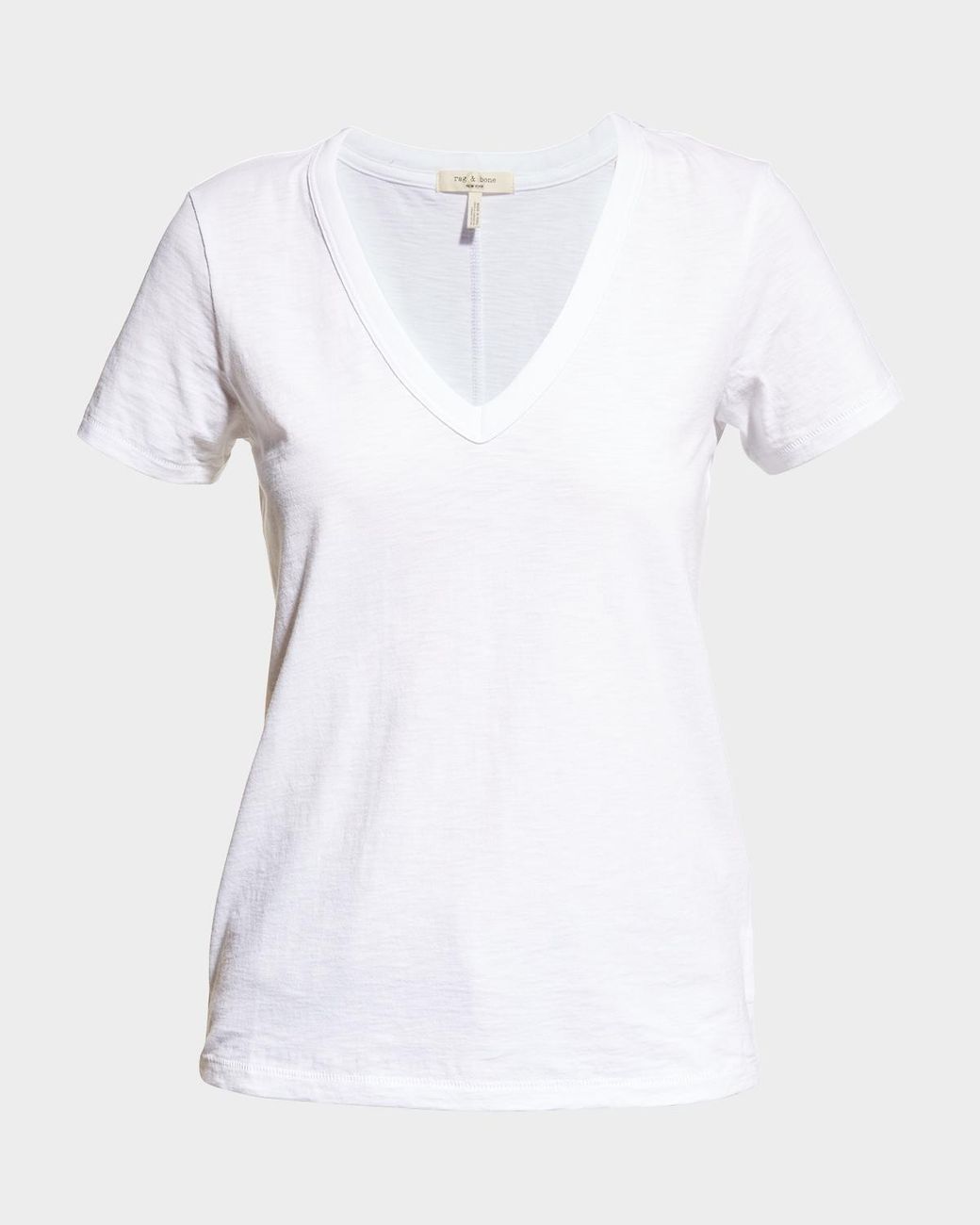 Rag & Bone White The Vee Basic T-Shirt