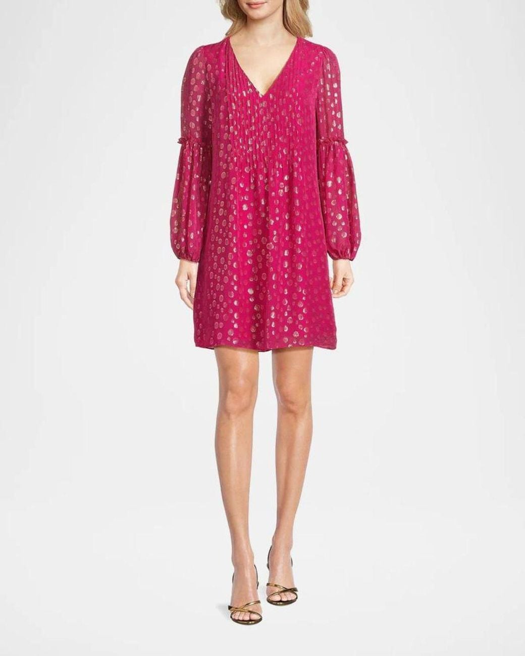 Lilly Pulitzer Cleme Bubble-Print Dress in Pink | Lyst