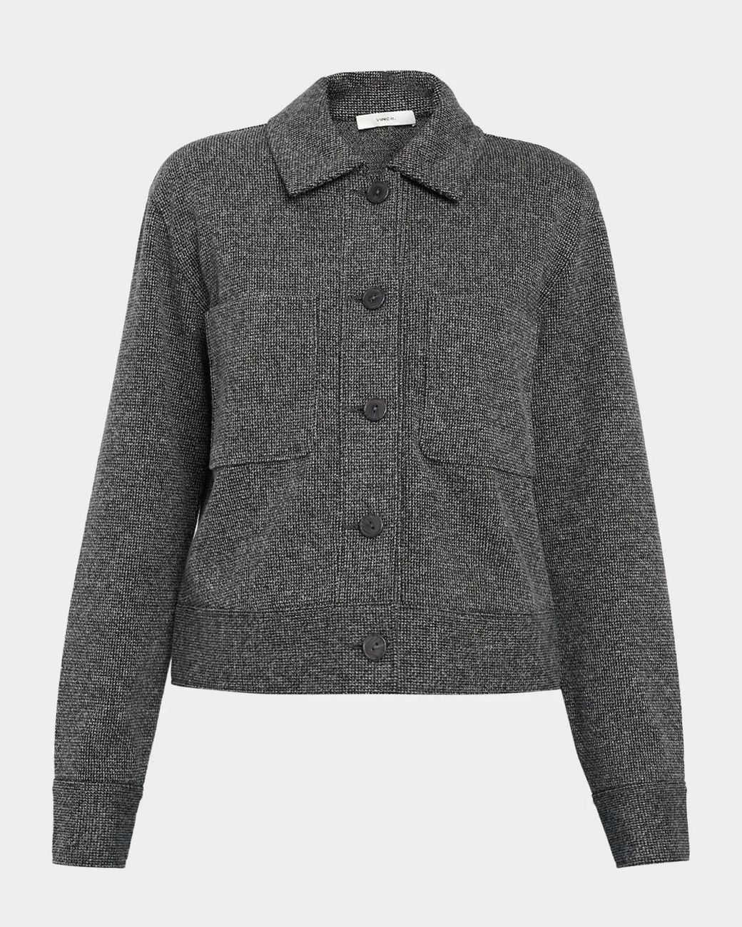 Vince Gray Boxy Marled Jacket