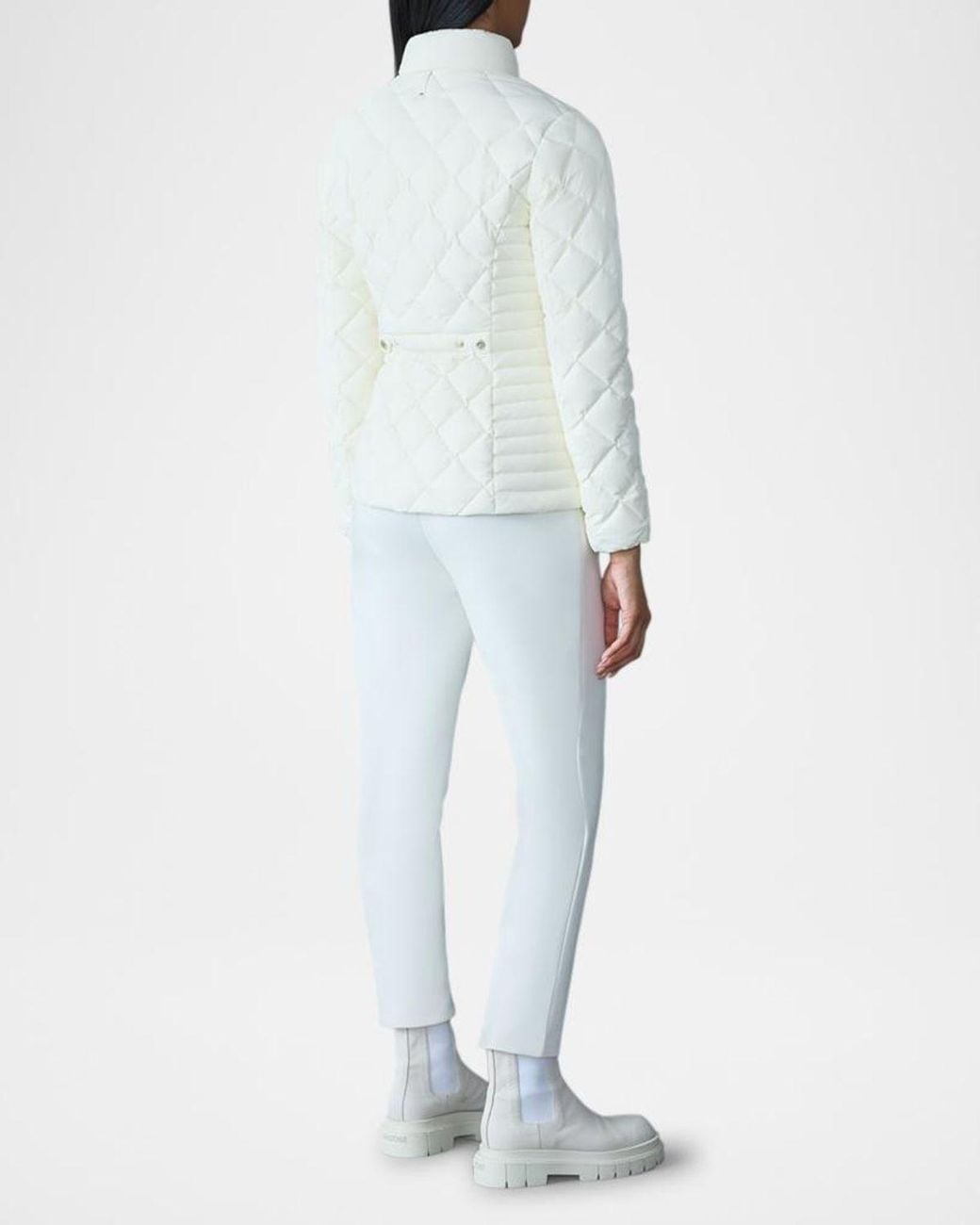 Mackage Natural Vik Diamond-Quilted Short Down Jacket