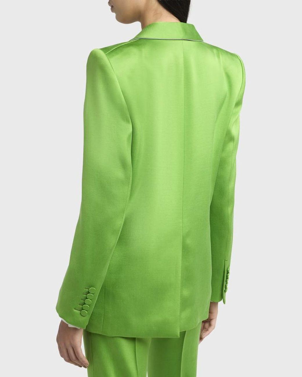 Tom Ford Green Single-Breasted Silk-Wool Blazer Jacket