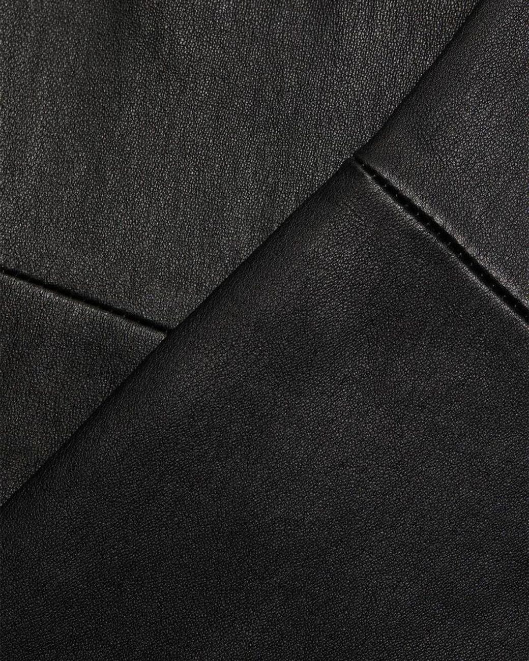 Lamarque Black Faris Leather Flare Pants
