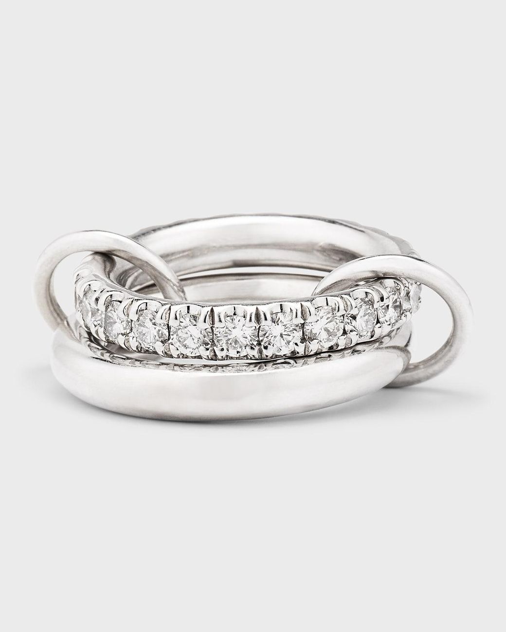 Spinelli Kilcollin Virgo 18k White Gold Diamond & Connector Ring in 2023