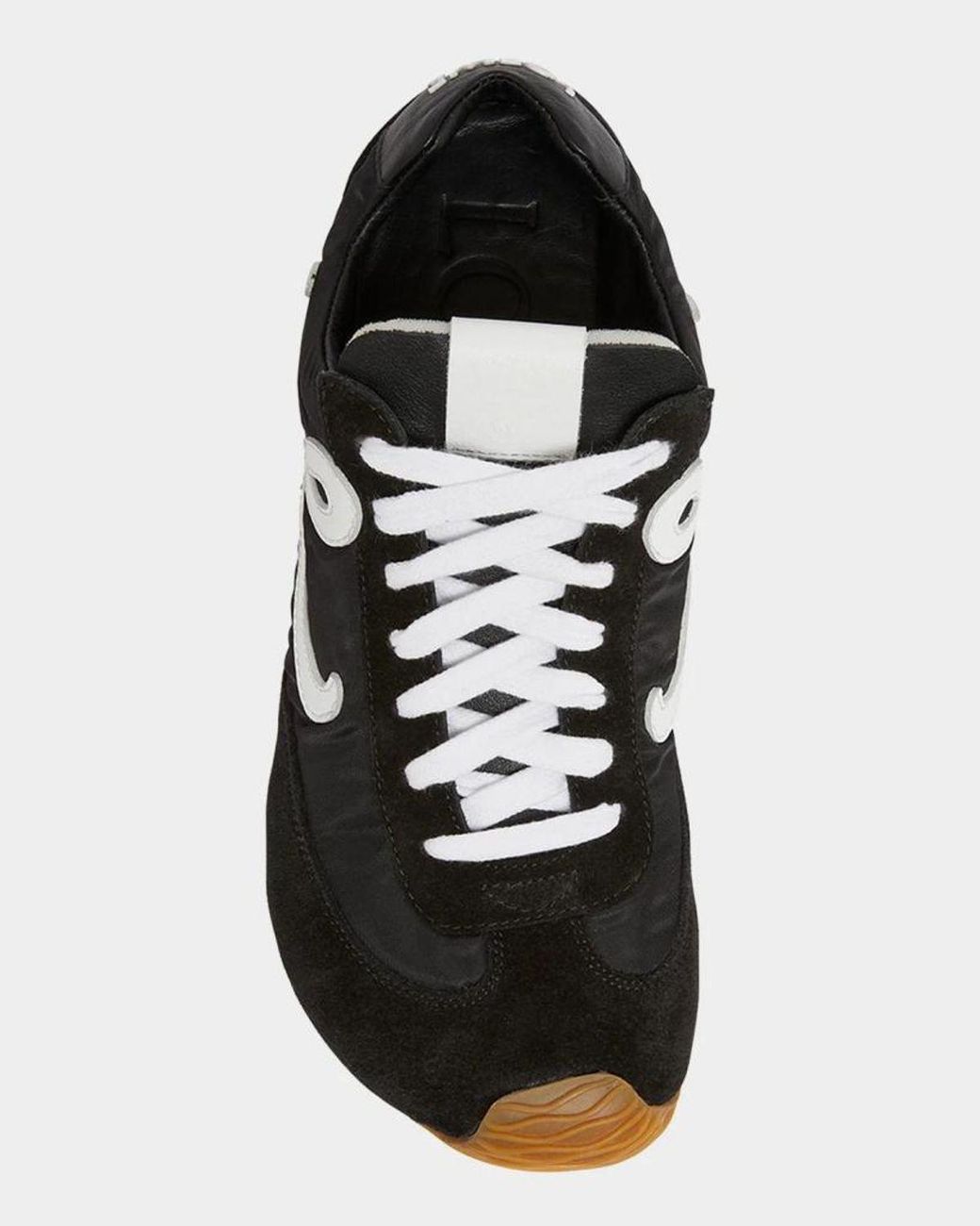Loewe Black Flow Runner Suede And Leather Sneakers