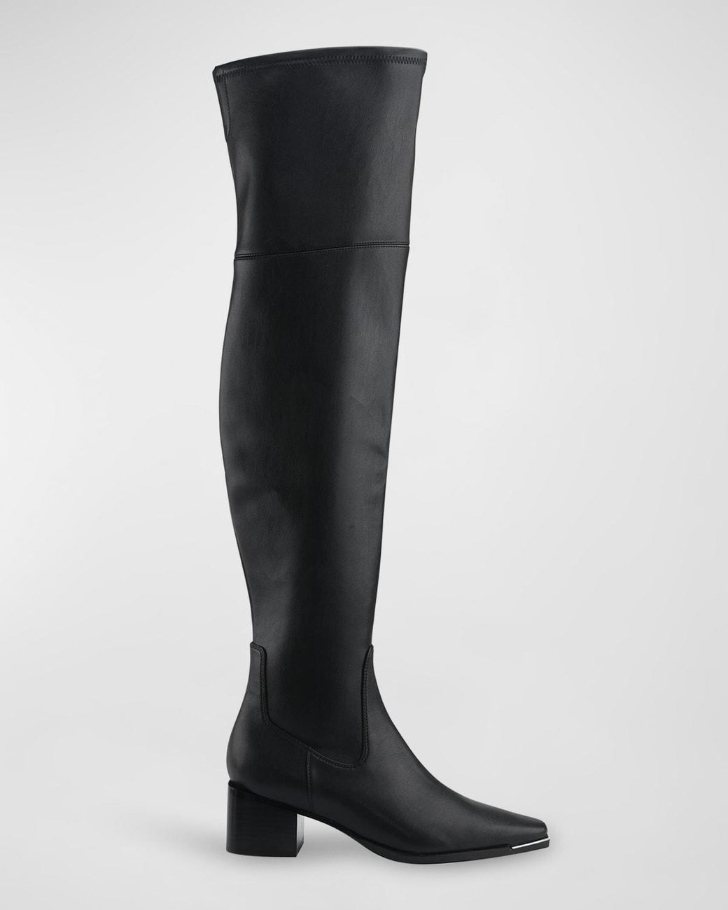 Marc Fisher Noemi Leather Over-the-knee Boots in Black | Lyst