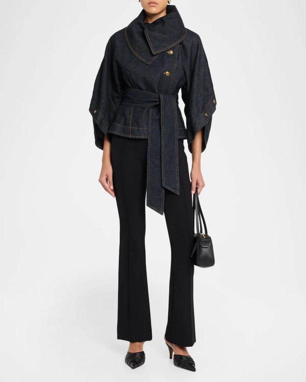Zimmermann Blue Valiant Denim Buttoned Jacket