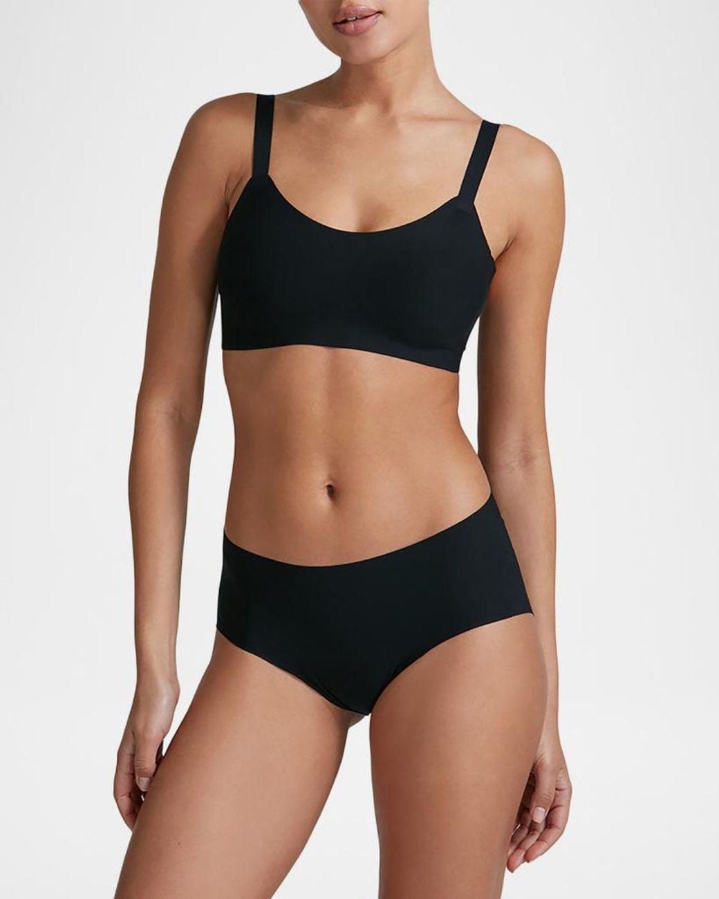 Commando Black Butter Soft-support Back-closure Bralette