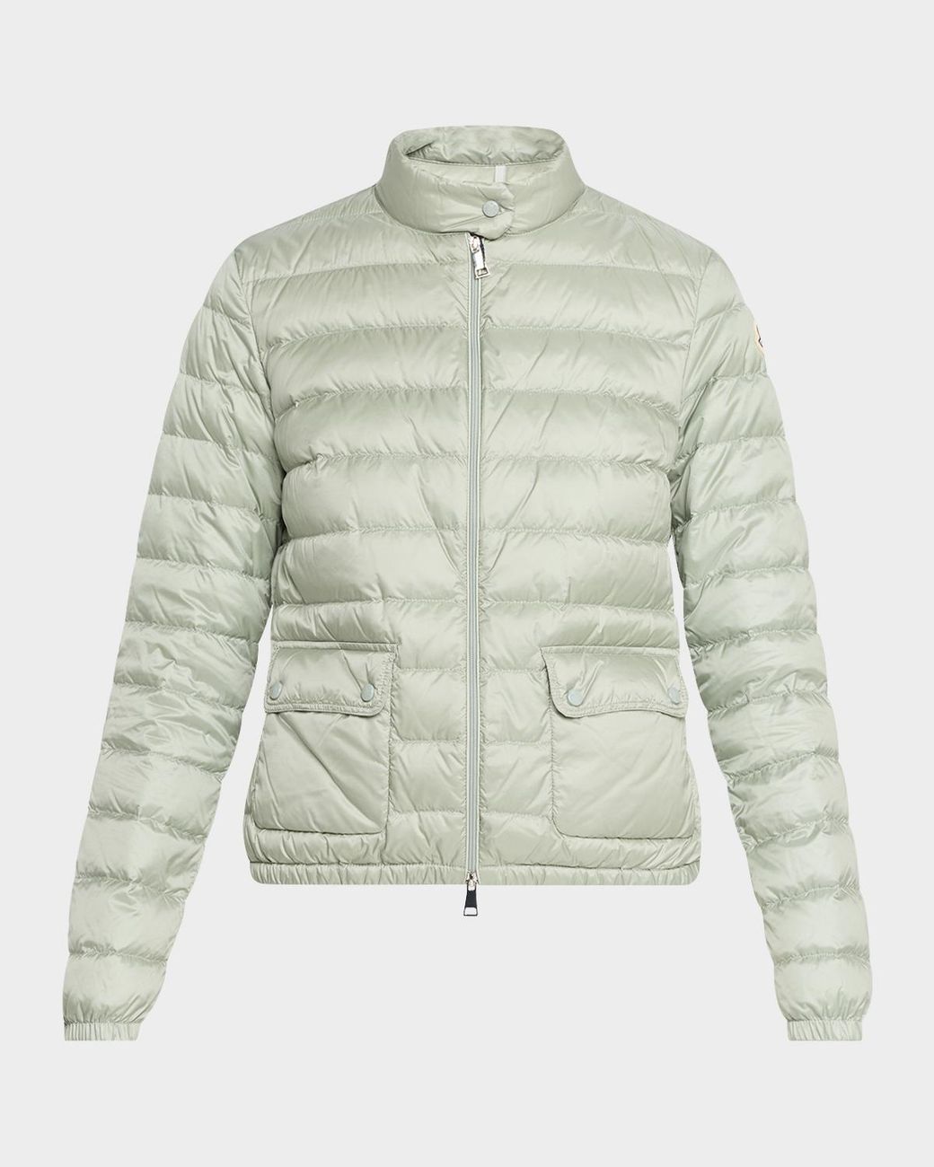 Moncler Gray Lans Short Down Jacket