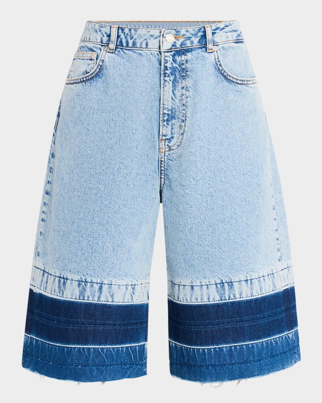 Moschino Denim Culotte Pants in Blue | Lyst